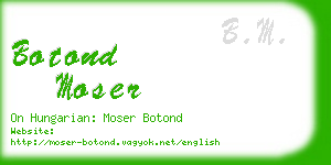 botond moser business card